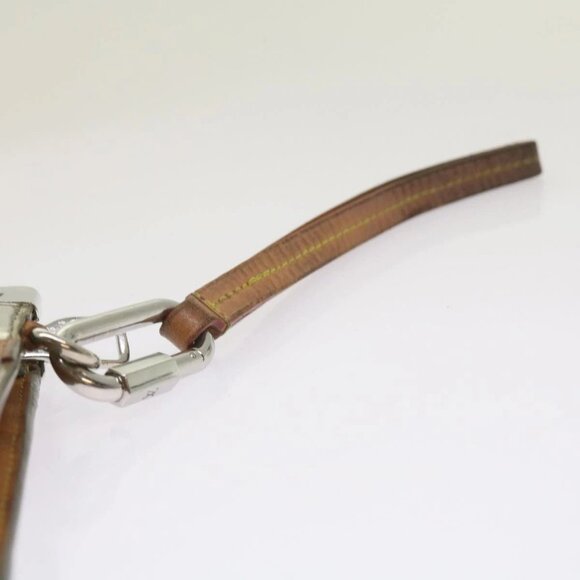 LOUIS VUITTON Monogram Mirror Trunk Pochette ClutchBag Silver M80807 Auth 67401 - Picture 12 of 16